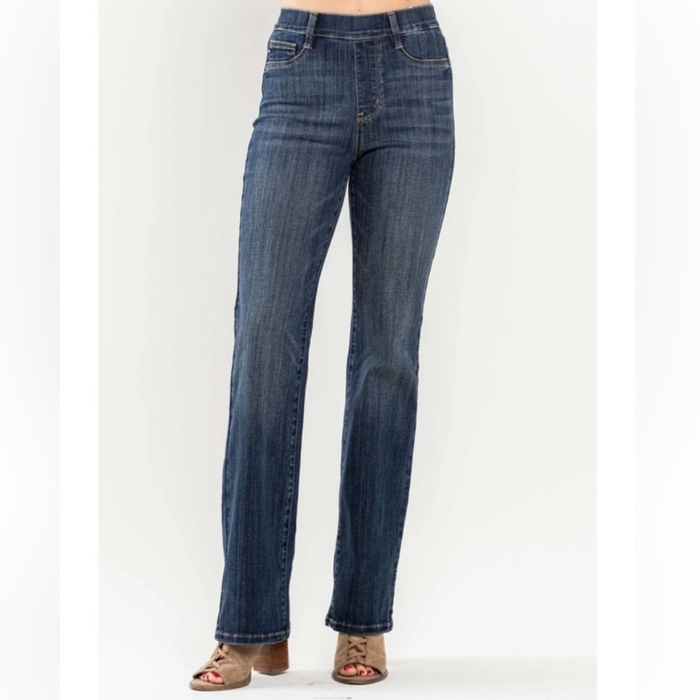 NWOT Judy Blue Santa Clara Slim Bootcut Jeans | Dark Wash | 5/27